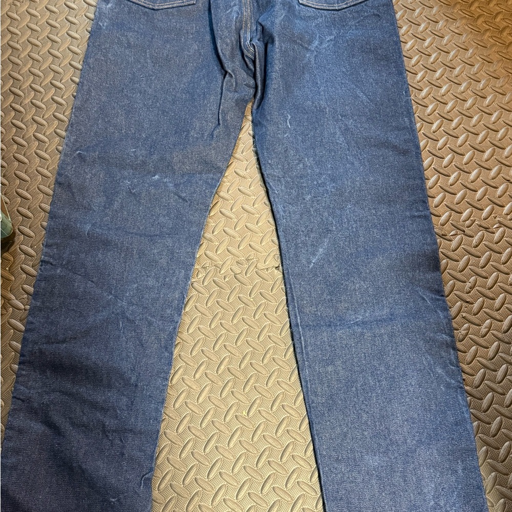 Wrangler Men's Dark Blue Jeans- size 37 by 34